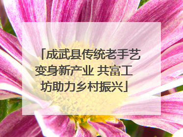 成武县传统老手艺变身新产业 共富工坊助力乡村振兴